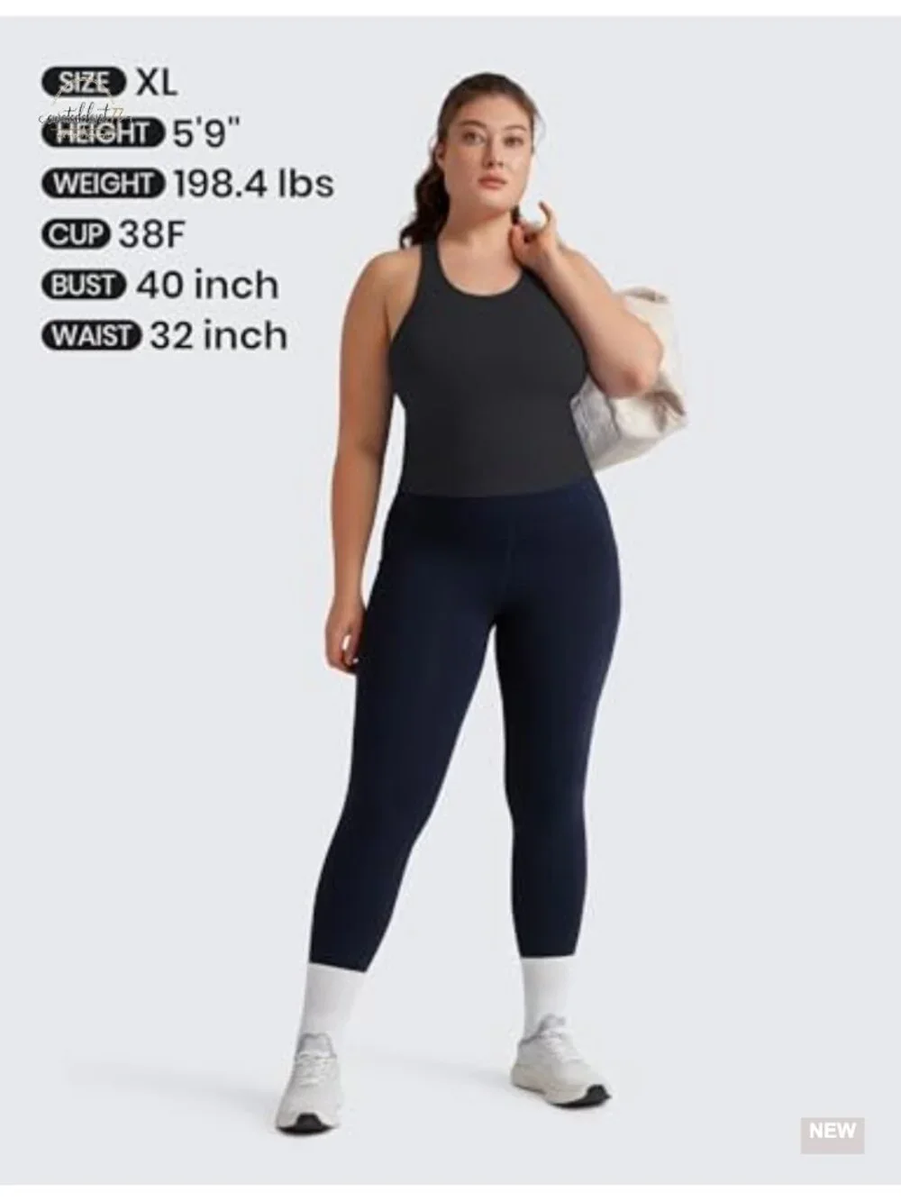 Seamless Rib Racerback Crop Tank - Light Support Sports Bra